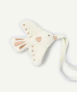 Attache tétine bébé fille colombe