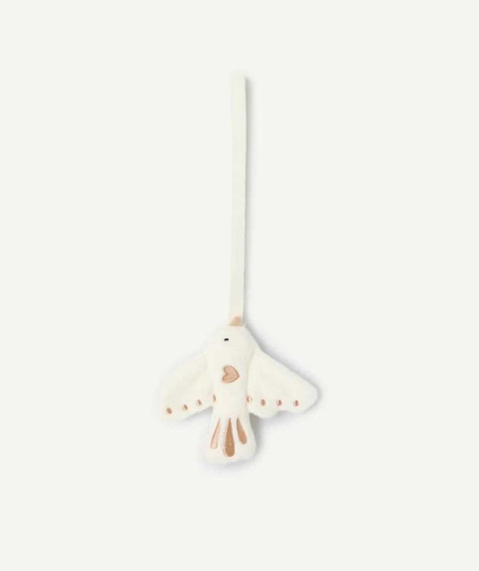 Attache tétine bébé fille colombe