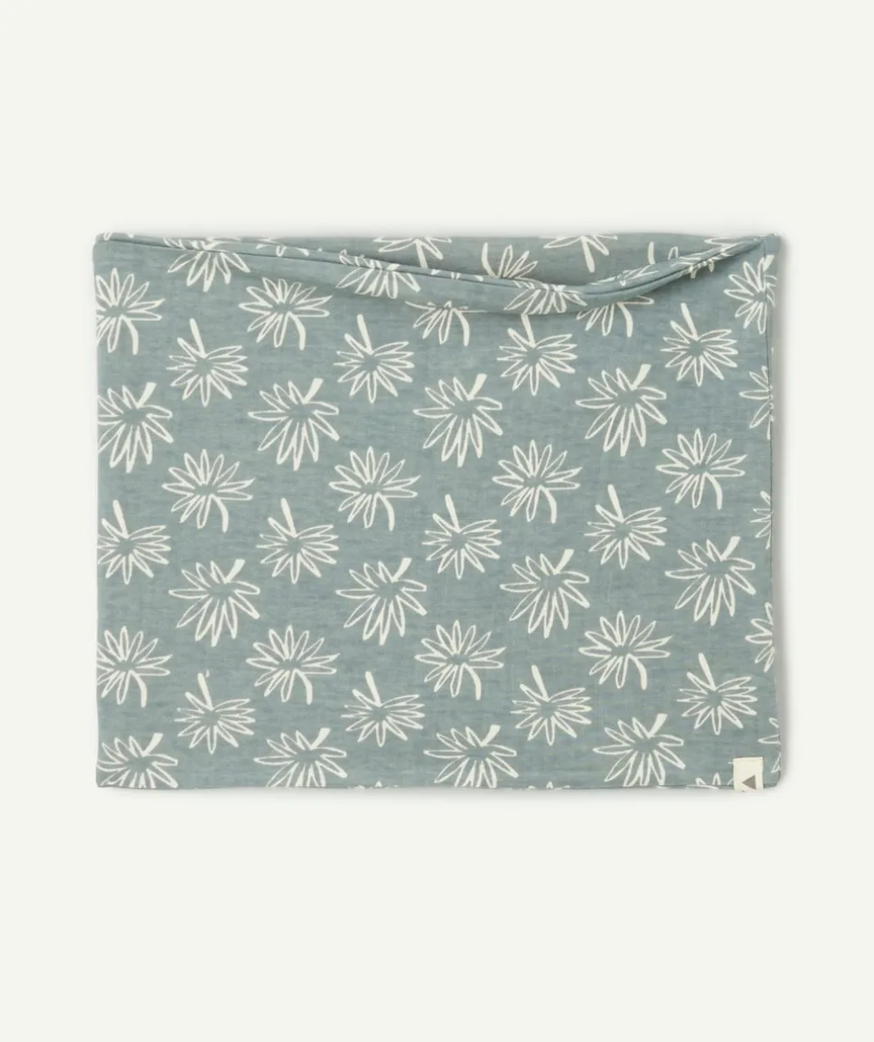Bandana bébé garçon imprimé fleuri