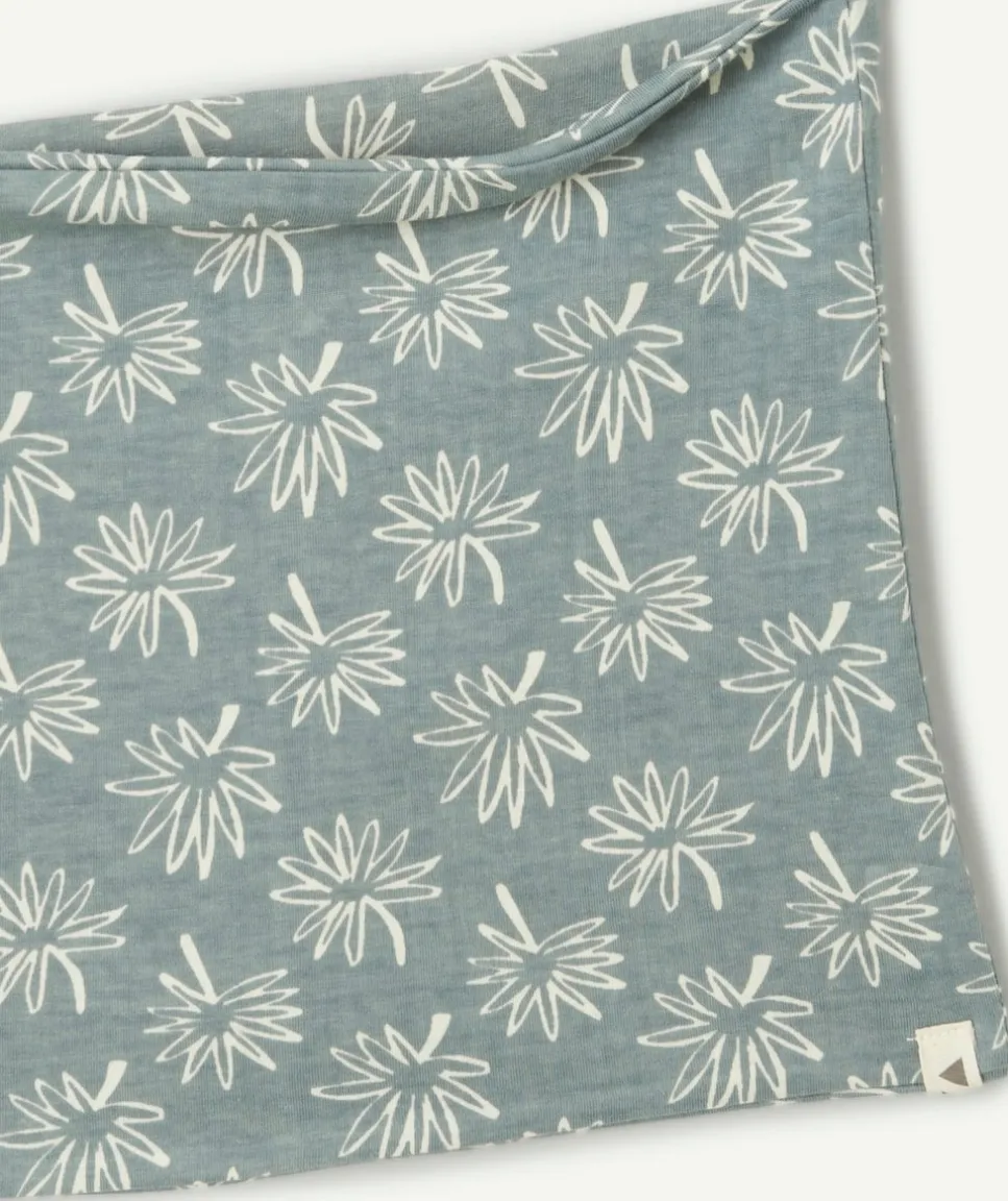 Bandana bébé garçon imprimé fleuri