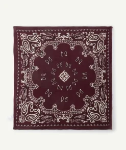 Bandana fille bordeaux imprimé