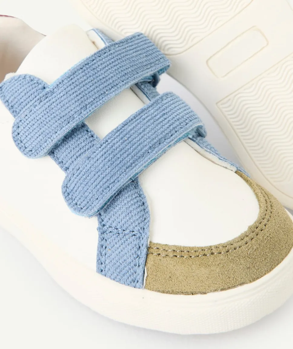 Baskets bébé garçon colorées à scratch
