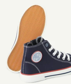 Baskets de ville pour garçon bleu marine