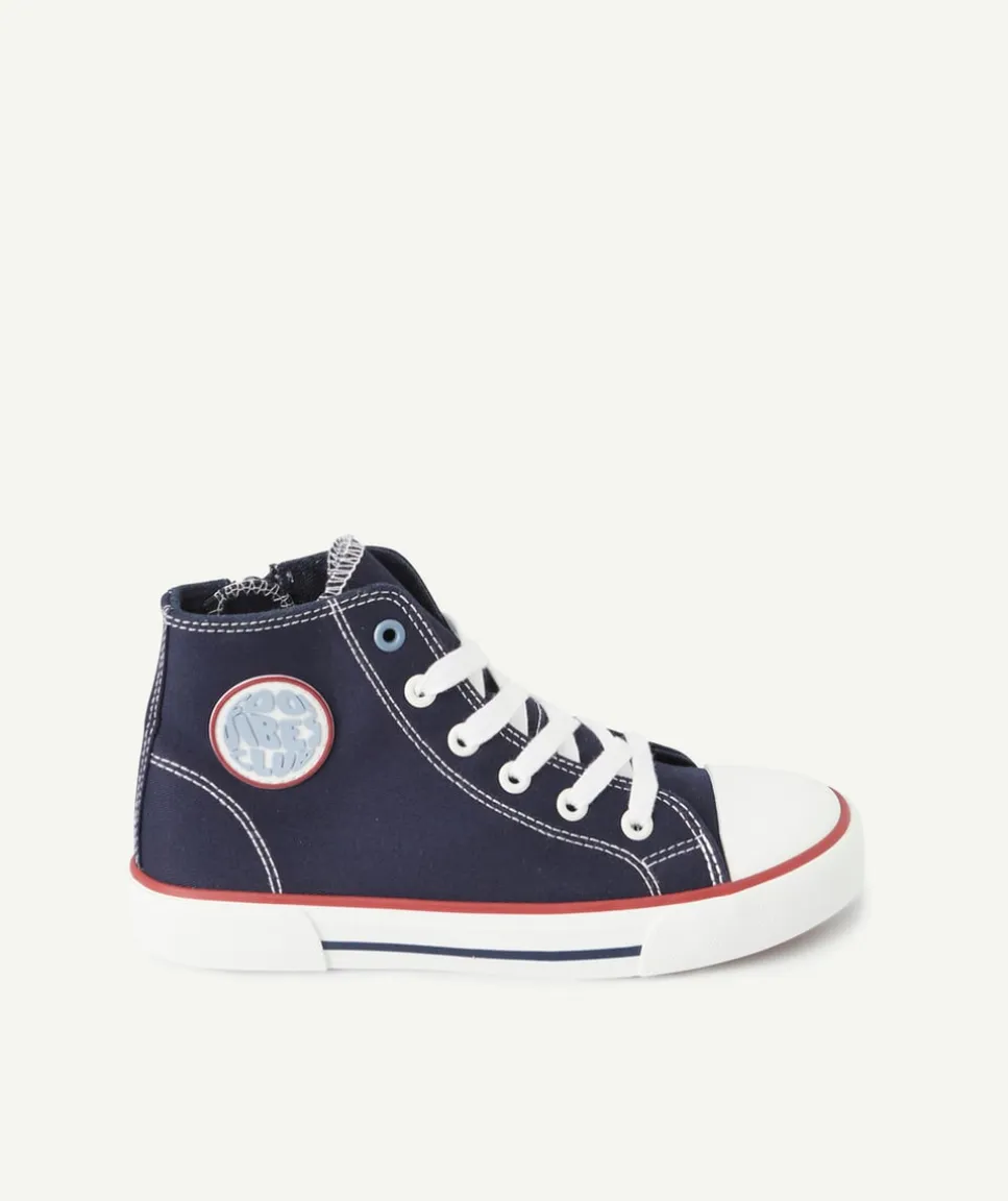 Baskets de ville pour garçon bleu marine