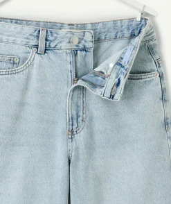 Bermuda garçon baggy bleu clair