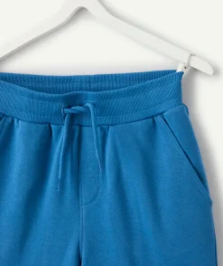 Bermuda garçon droit bleu