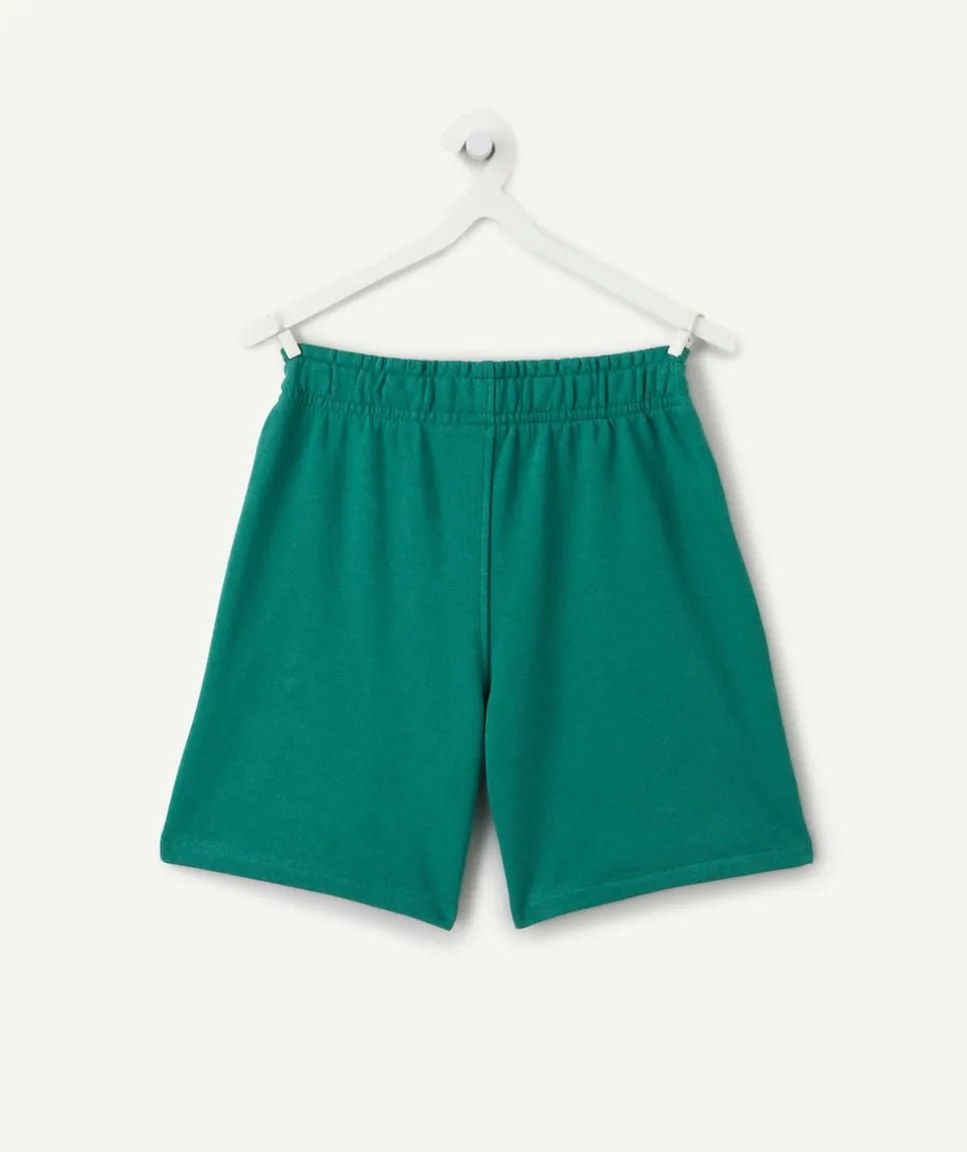 Bermuda garçon droit vert
