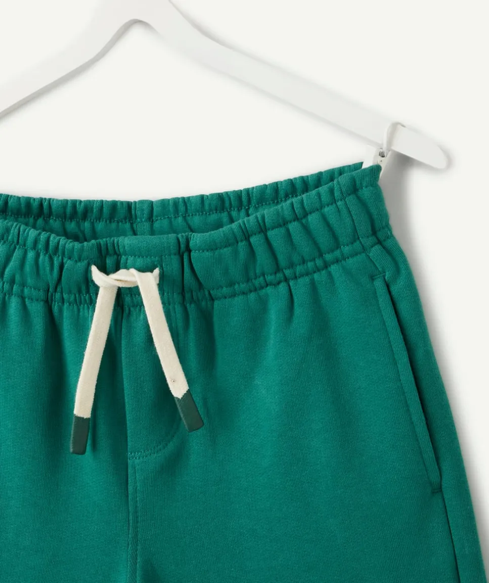 Bermuda garçon droit vert