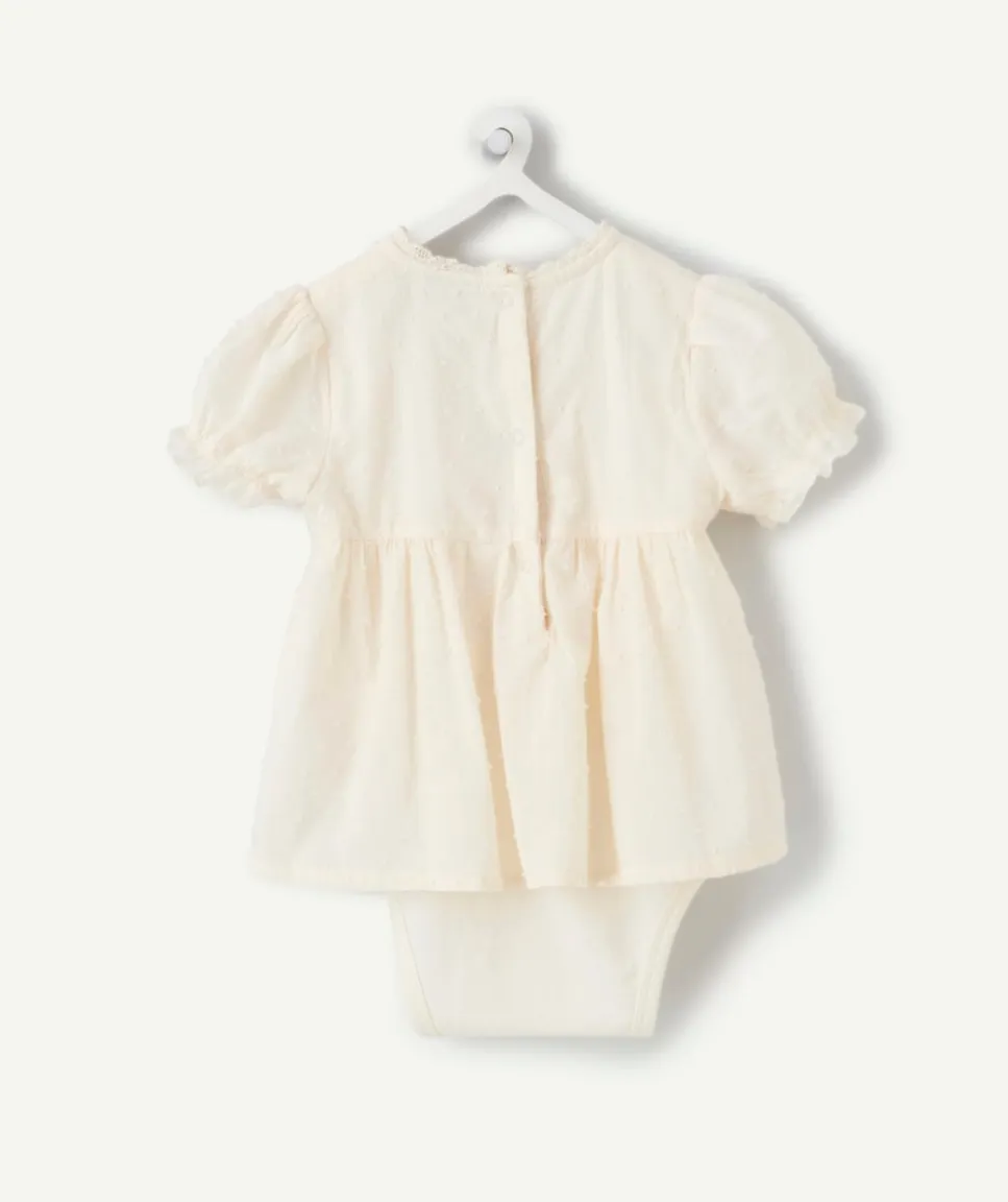 Blouse avec bloomer bébé fille écru