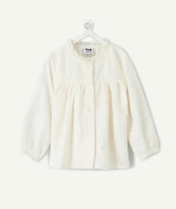 Blouse bébé fille blanche broderie