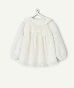 Blouse bébé fille coton broderie