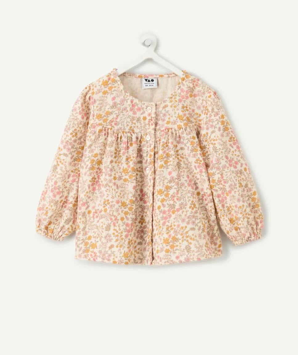 Blouse bébé fille imprimé fleurs