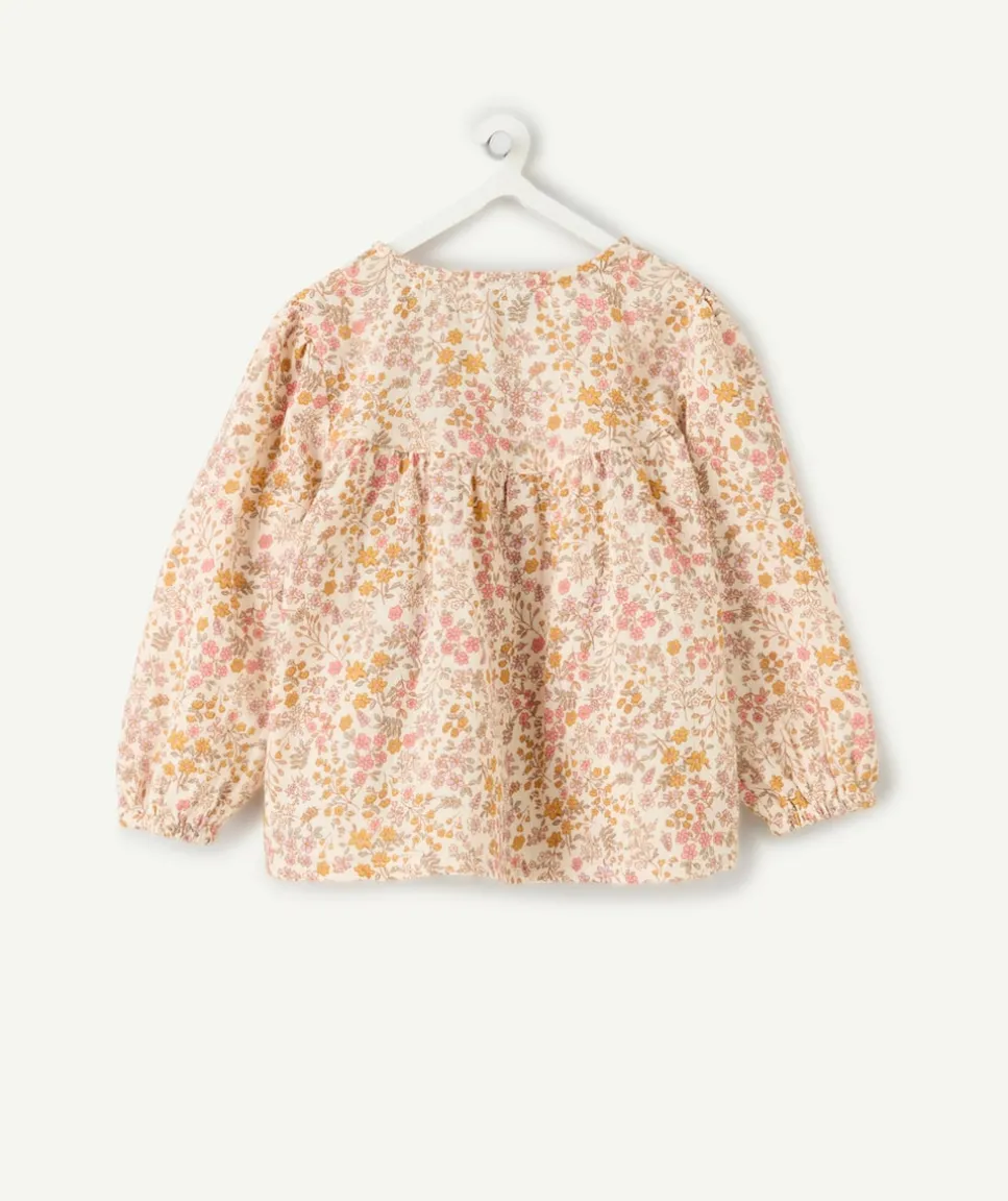 Blouse bébé fille imprimé fleurs