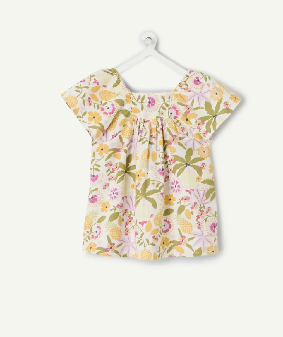 Blouse bébé fille imprimé floral