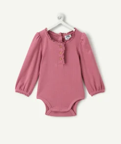 Blouse body bébé fille rose