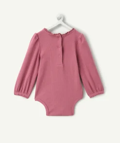 Blouse body bébé fille rose