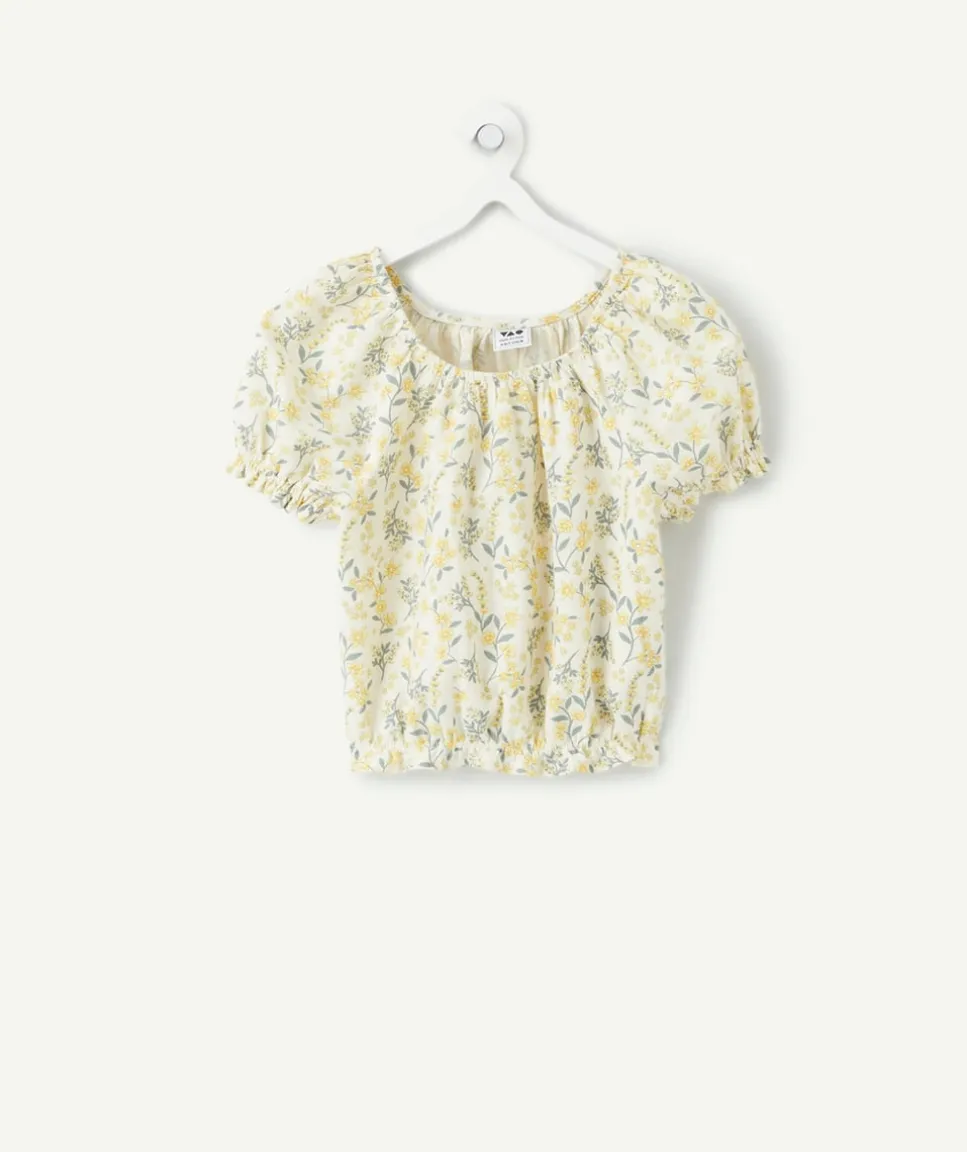 Blouse fille imprimé floral