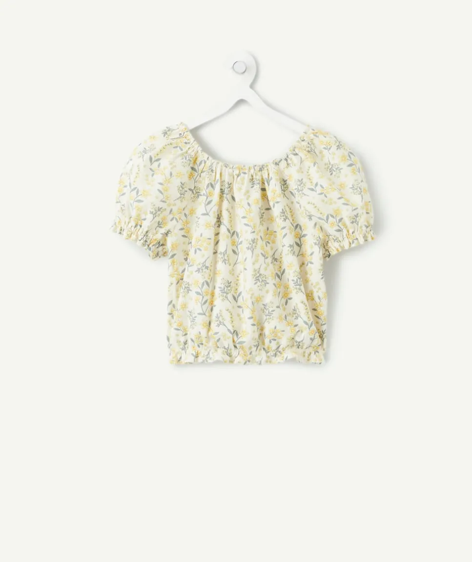 Blouse fille imprimé floral