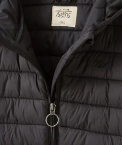 Blouson fille à capuche noir