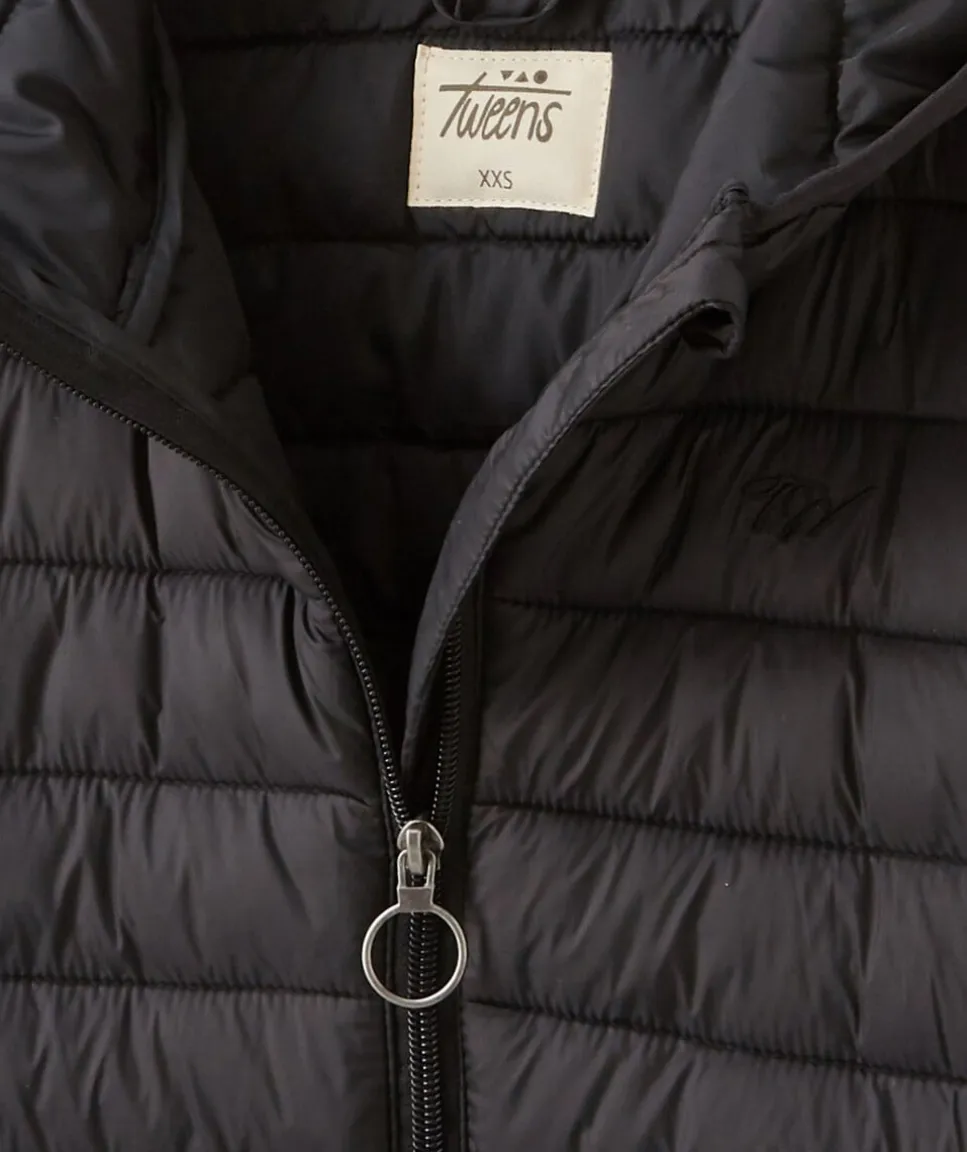 Blouson fille à capuche noir
