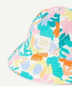 Bob bébé fille avec imprimé feuille et patch brodé