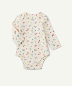 Body manches longues bébé fille imprimé floral