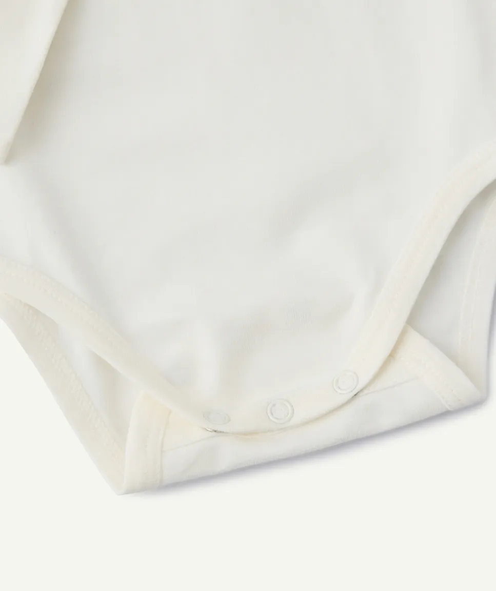 Body manches longues bébé fille avec message