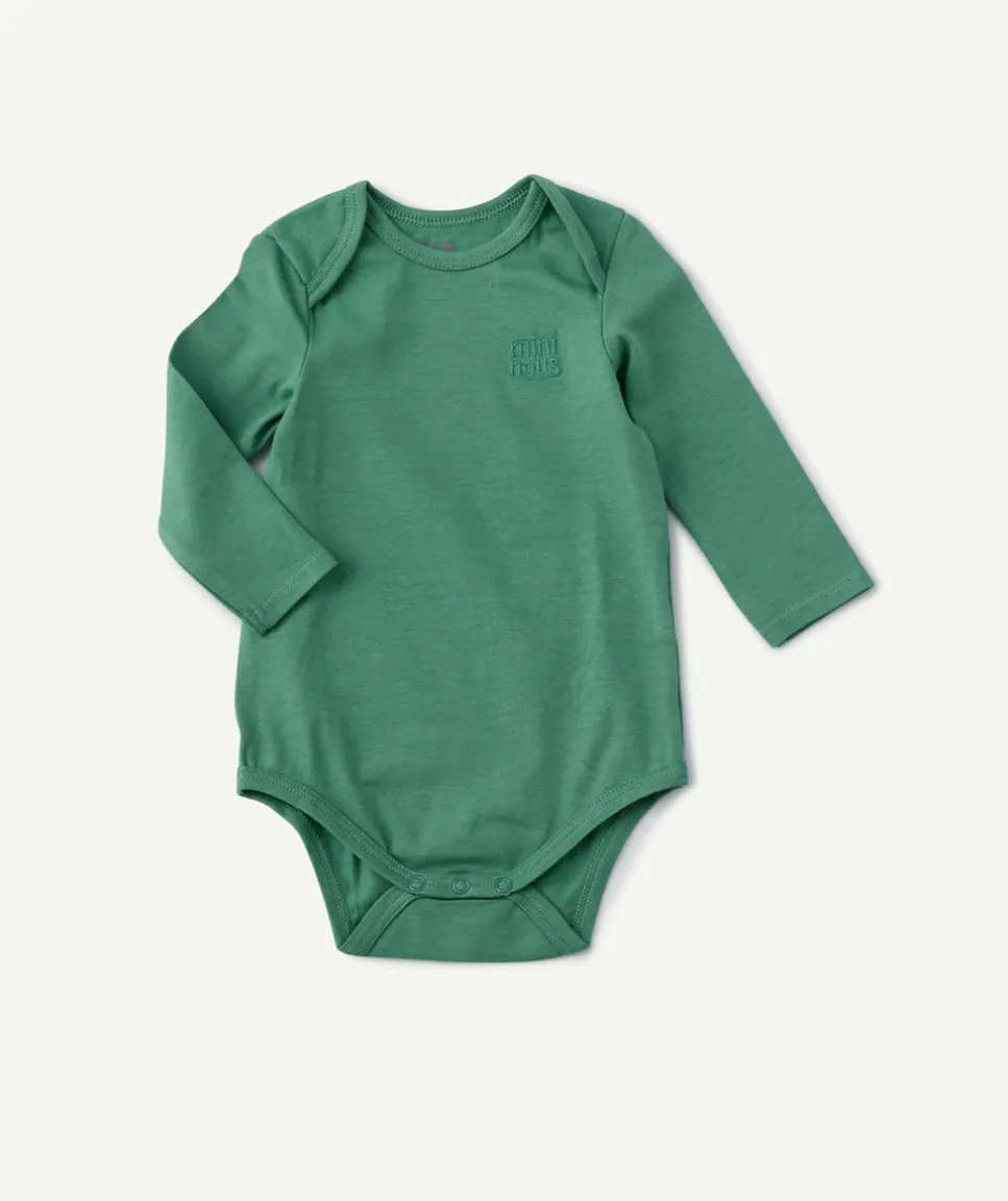 Body manches longues bébé garçon vert
