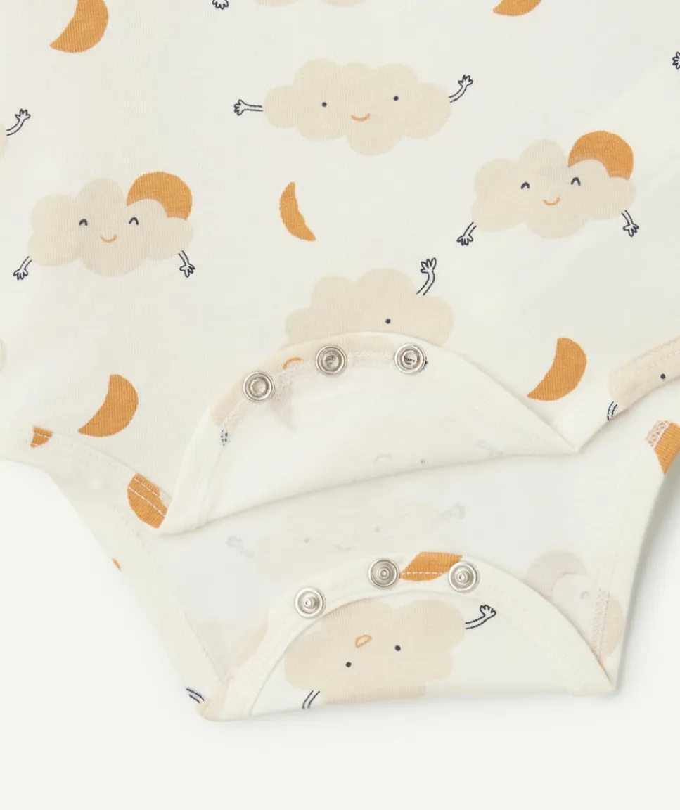 Body manches longues bébé garçon imprimé nuages