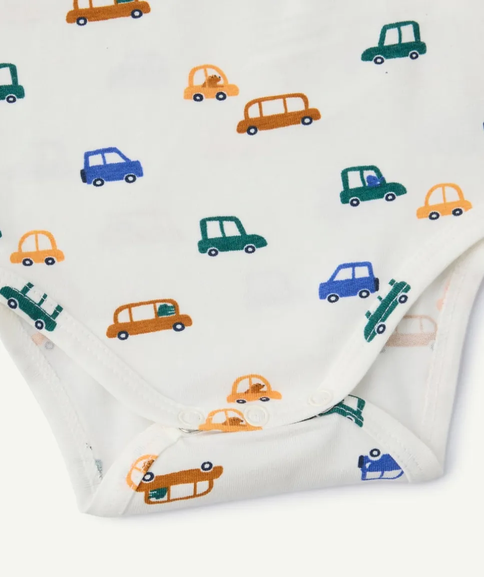 Body manches longues bébé garçon imprimé voitures