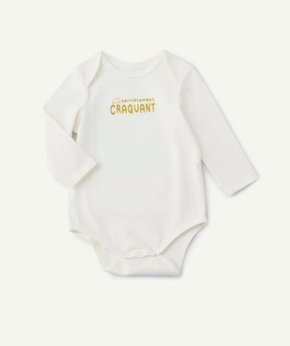 Body manches longues blanc bébé garçon