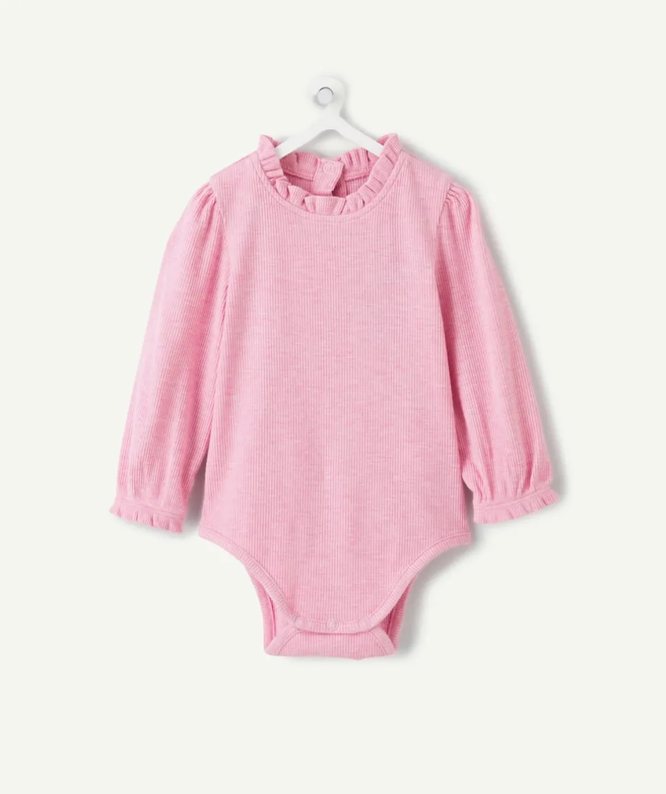 Body t-shirt bébé fille rose