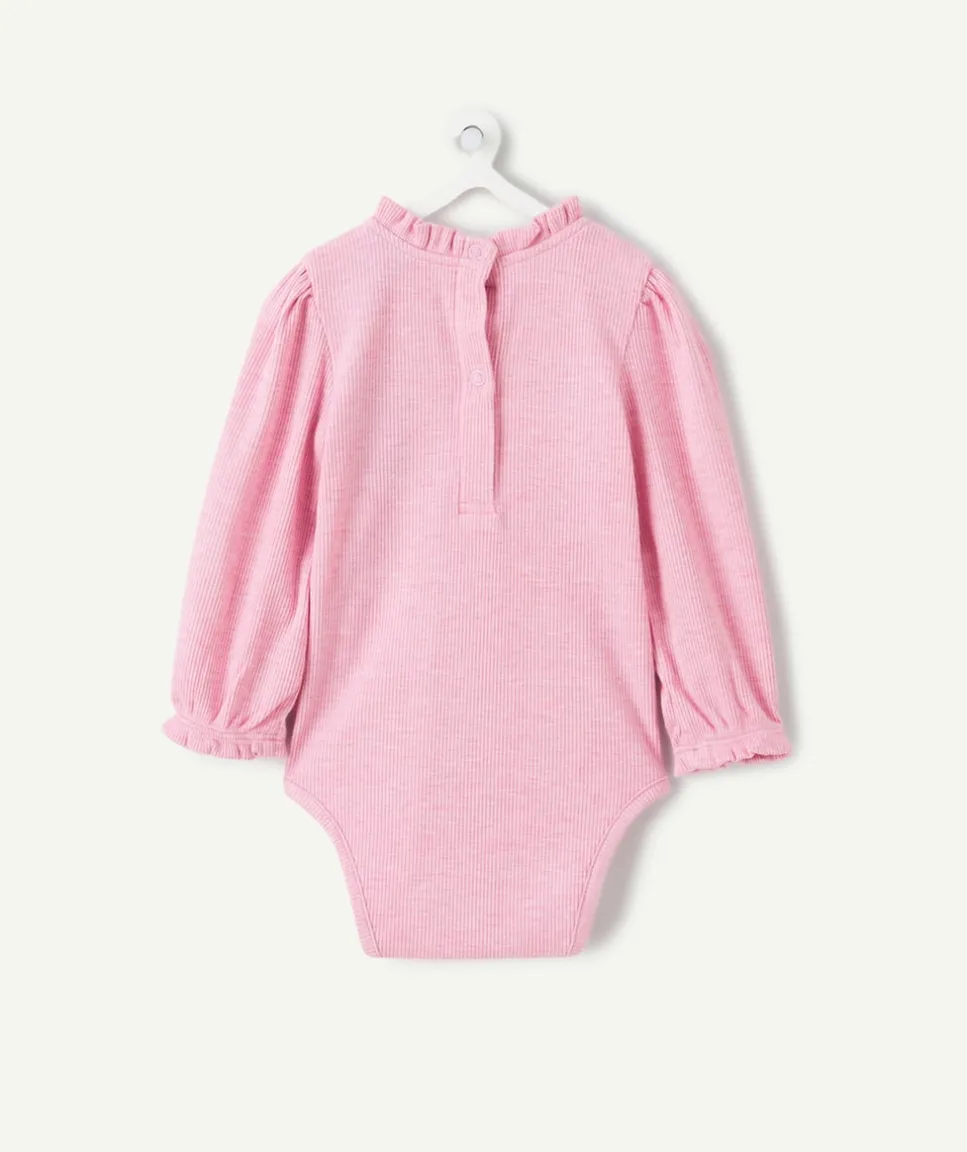Body t-shirt bébé fille rose