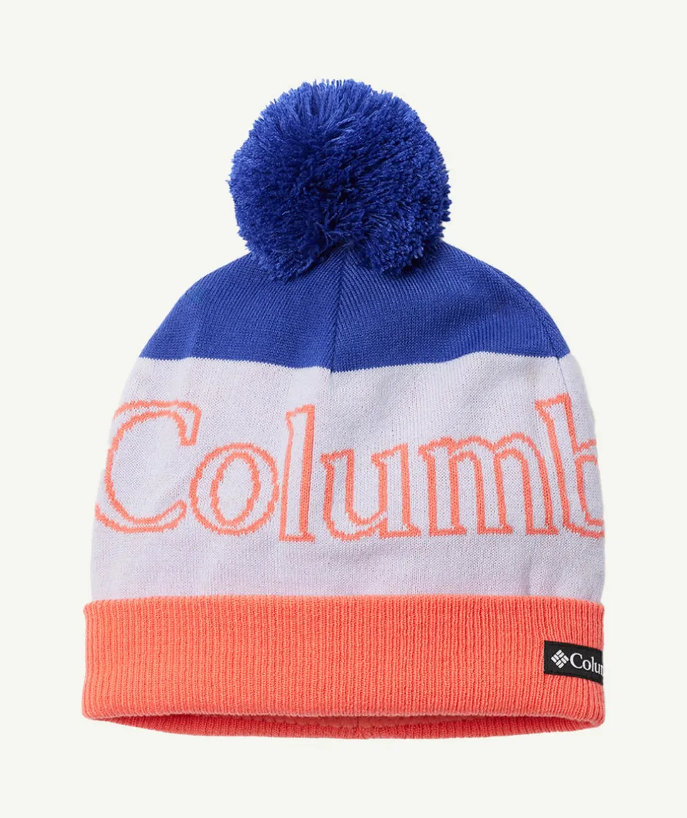 Bonnet polar powder tricolore à pompom