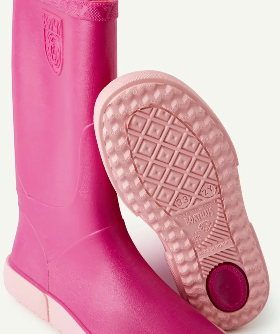 Bottes de pluie fille fuschia