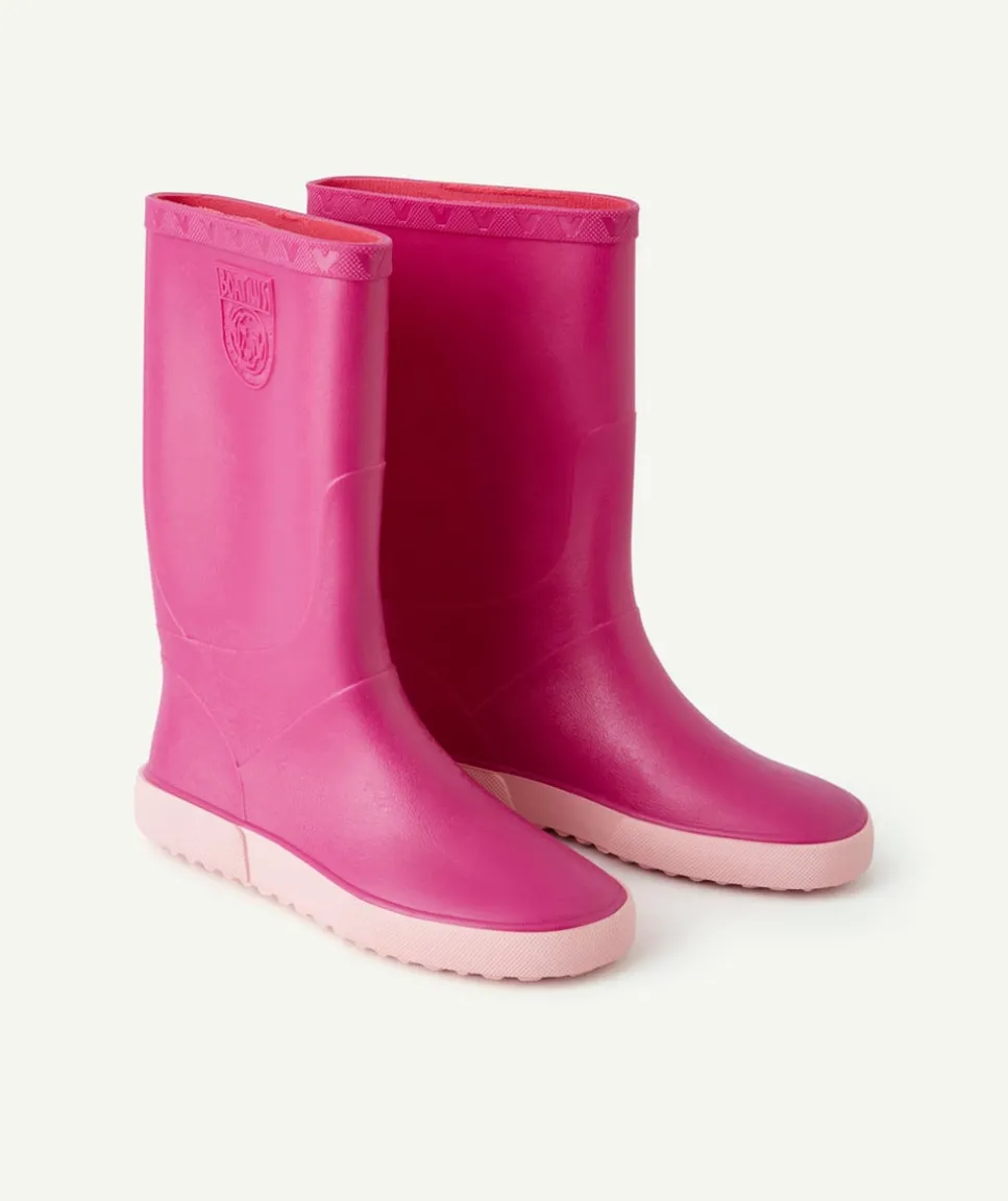 Bottes de pluie fille fuschia