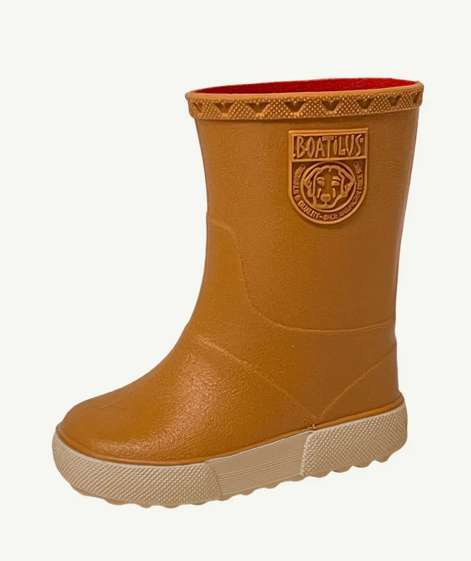Bottes de pluie orange foncé