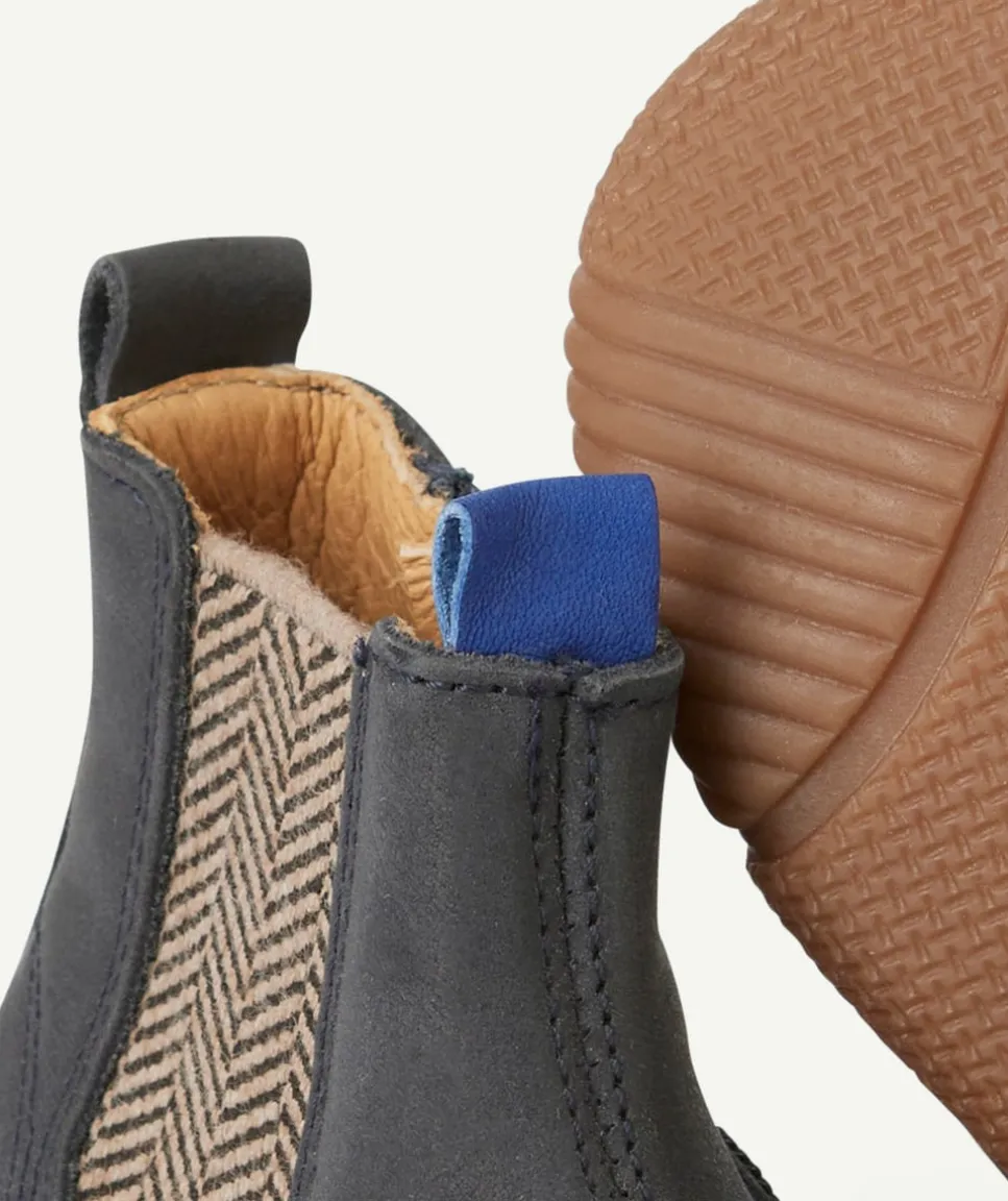 Bottines jakar élastique bleu marine bébé garçon