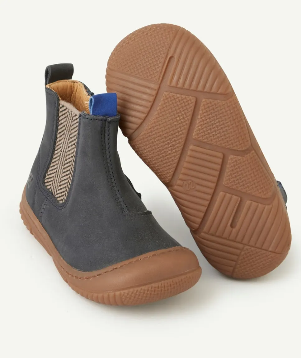 Bottines jakar élastique bleu marine bébé garçon
