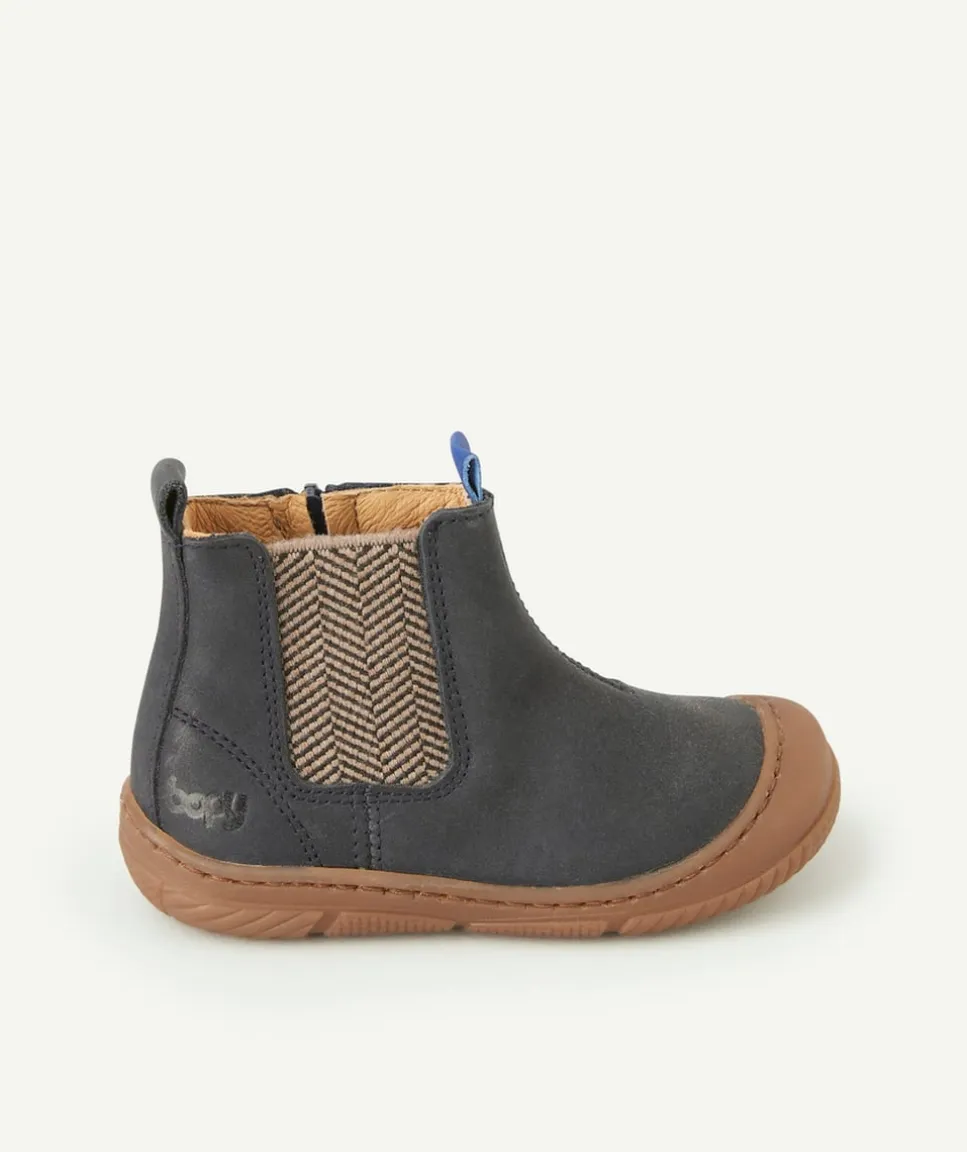 Bottines jakar élastique bleu marine bébé garçon