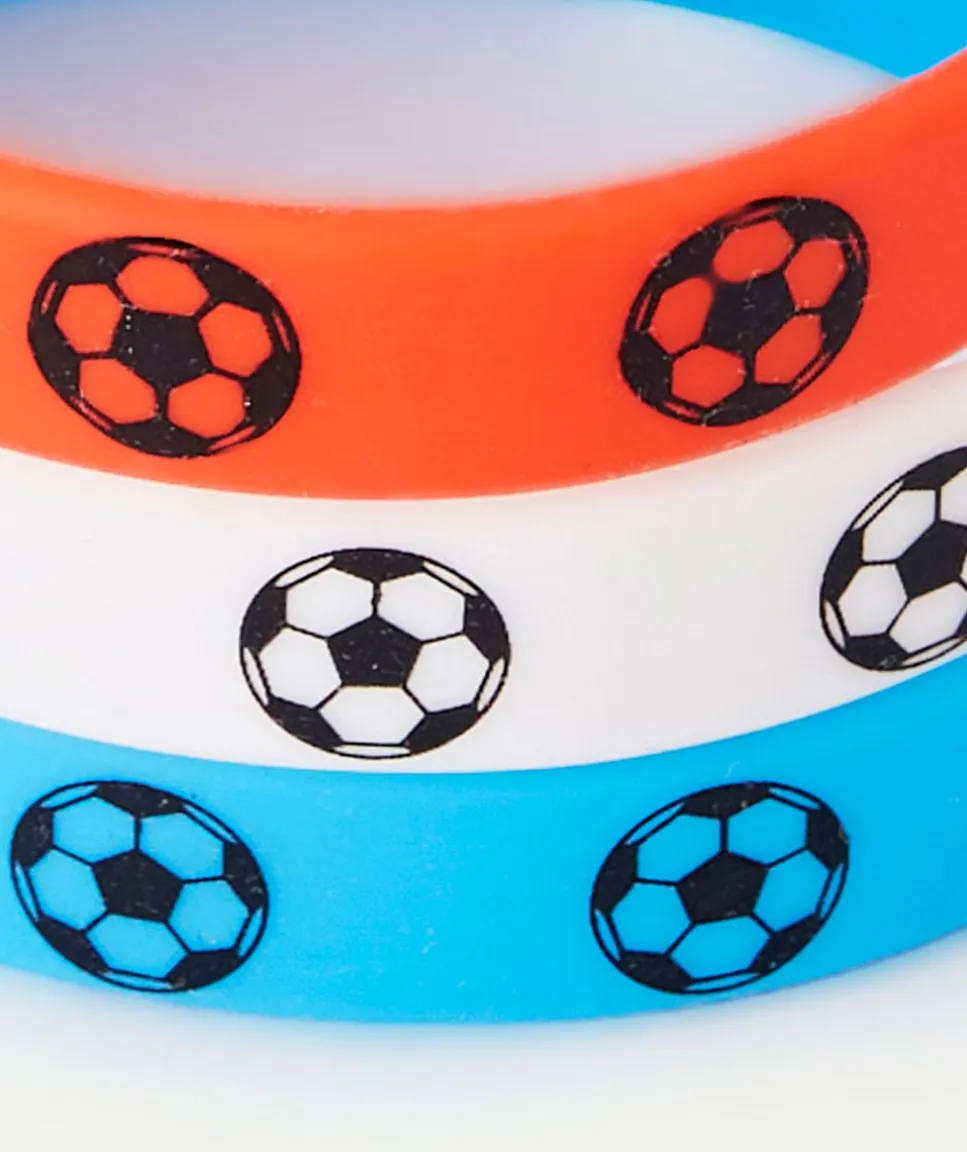 Bracelet bleu blanc et rouge football