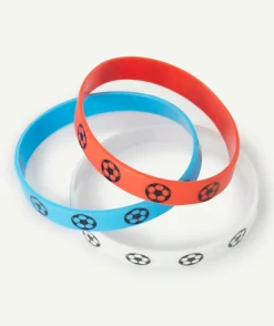 Bracelet bleu blanc et rouge football