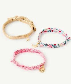 Bracelet fille imprimés et couleur dorée
