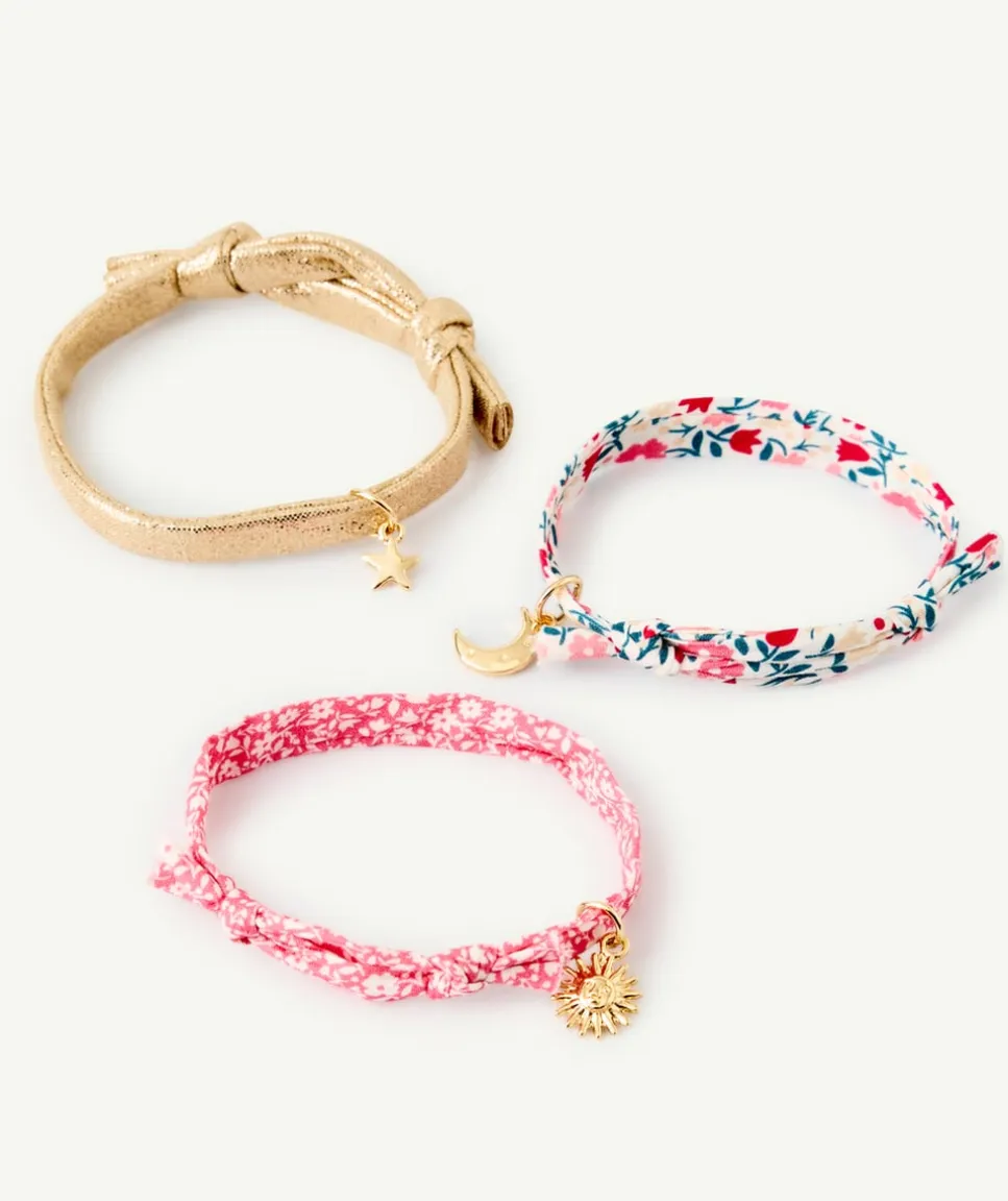 Bracelet fille imprimés et couleur dorée