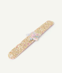 Bracelet fille pailleté couleur dorée étoile