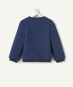 Cardigan bébé fille vert avec fils couleur argentée