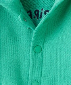Cardigan bébé garçon en fibres recyclées vert