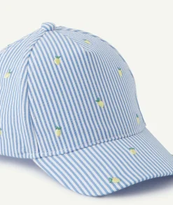 Casquette bébé fille rayée imprimé citron