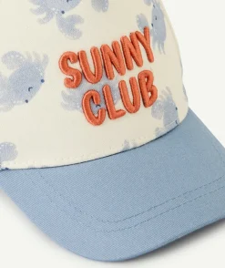 Casquette bébé garçon bleue imprimé crabe