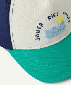 Casquette bébé garçon colorée avec motif en relief